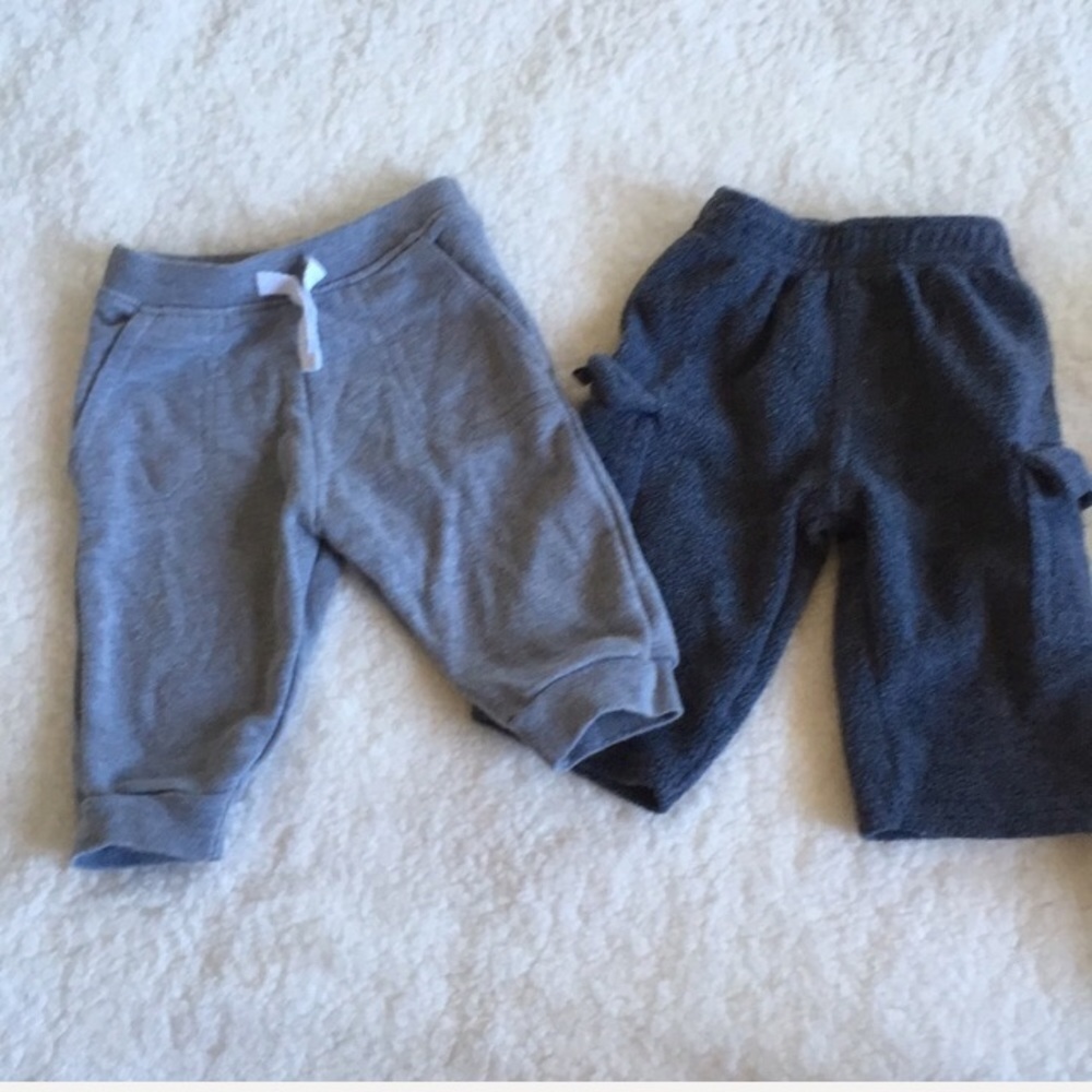 Garanimals Boys Sweatpants Size 0-3 Months 2 Pairs